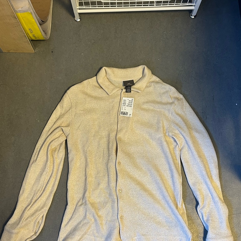 Beige H&M Men's Sweater